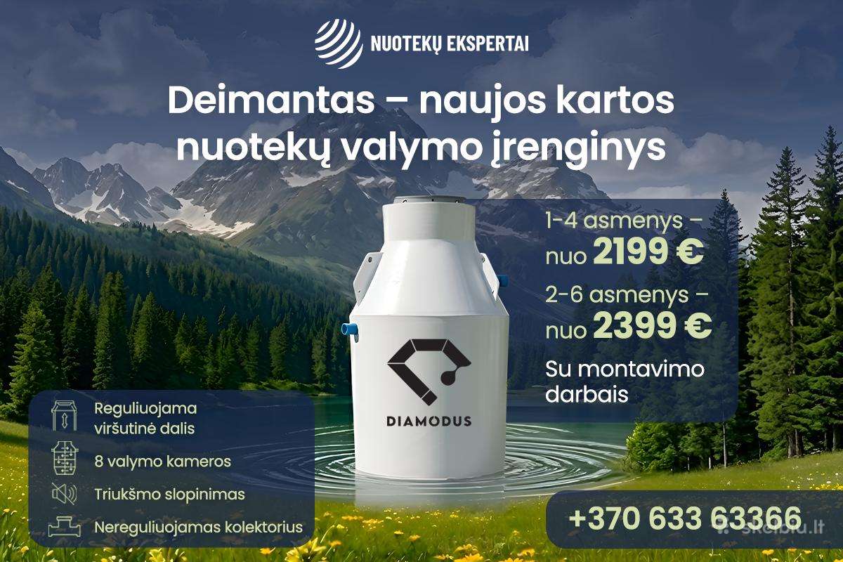 Biologinis nuotekų valymo įrenginys Deimantas