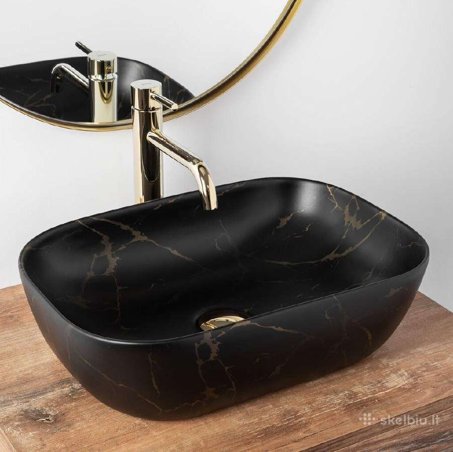 Naujas Praustuvas Rea Belinda Marble 46,5x33,5