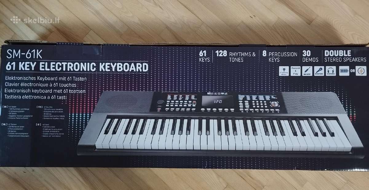 Sm-61k model 61 klavišų elektroninis sintezatorius