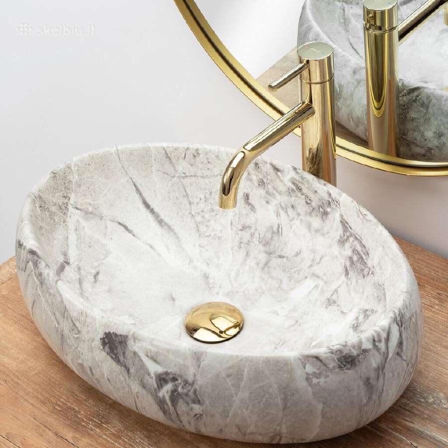 Pastatomas praustuvas Rea Linda Stone 48,5x34x14,5