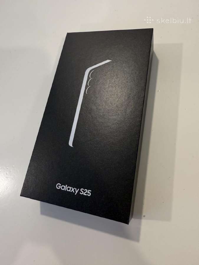 Naujas, neišpakuotas Samsung S25 Silver Shadow