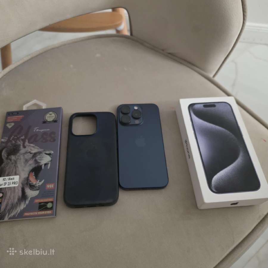 Parduodu Apple 15 Pro 100% baterija