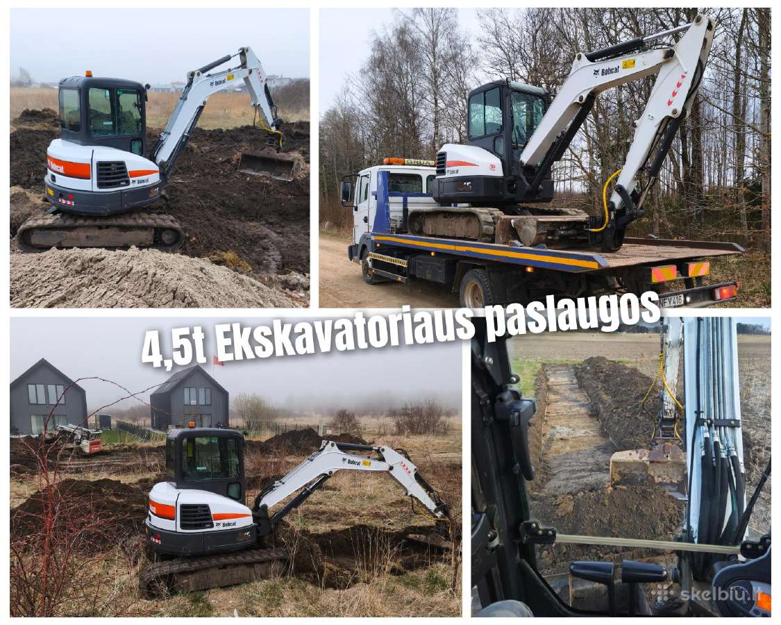 Bobcat mini krautuvo ir ekskavatoriaus nuoma - nuotraukos Nr. 4