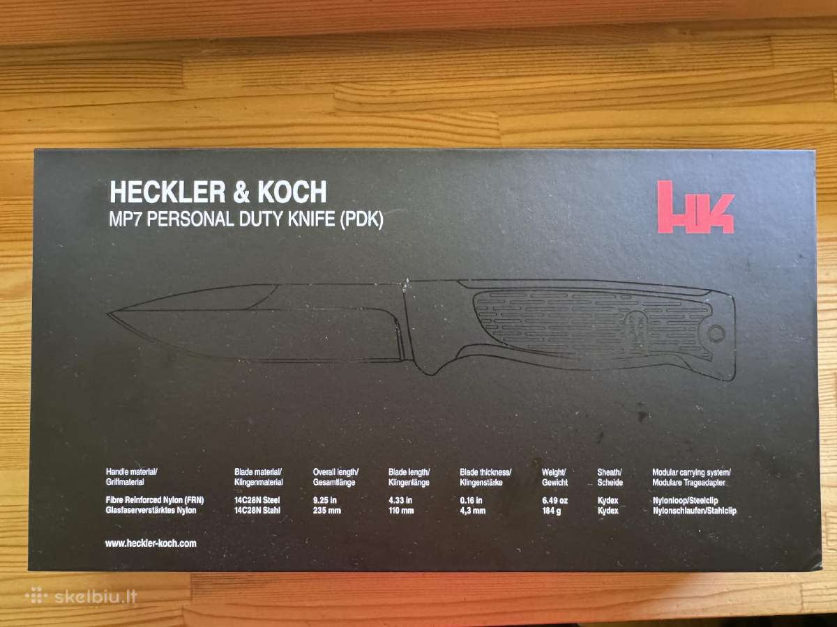 Peilis Heckler & Koch Mp7 Pdk