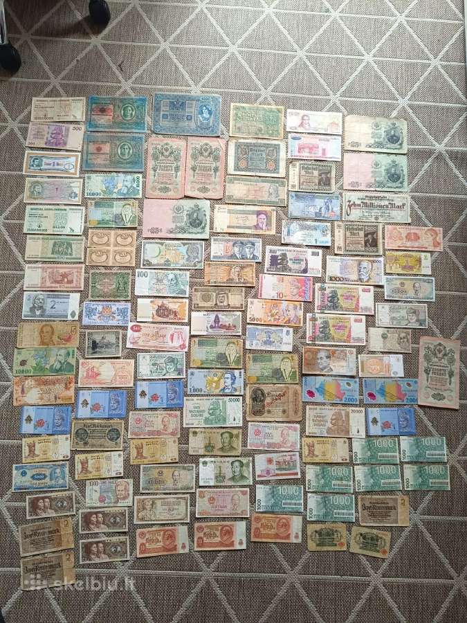 Įvairūs banknotai