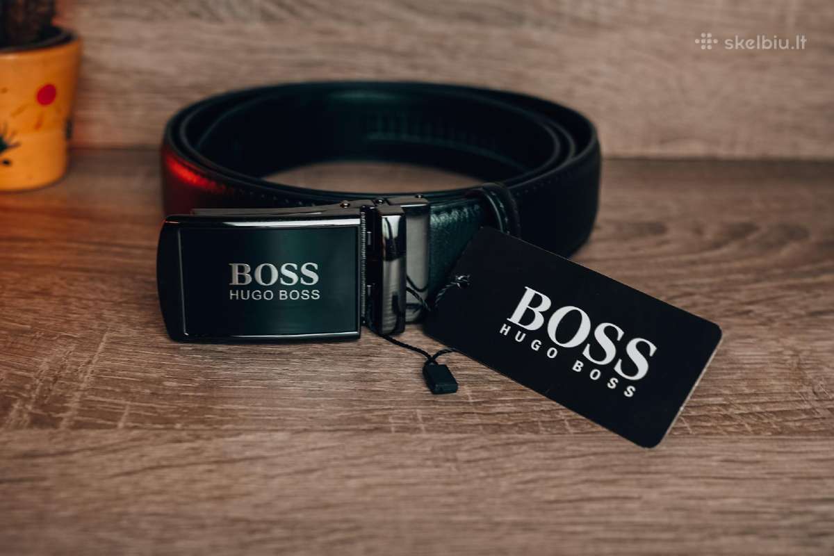 Odinis automatinis Hugo Boss vyriškas diržas