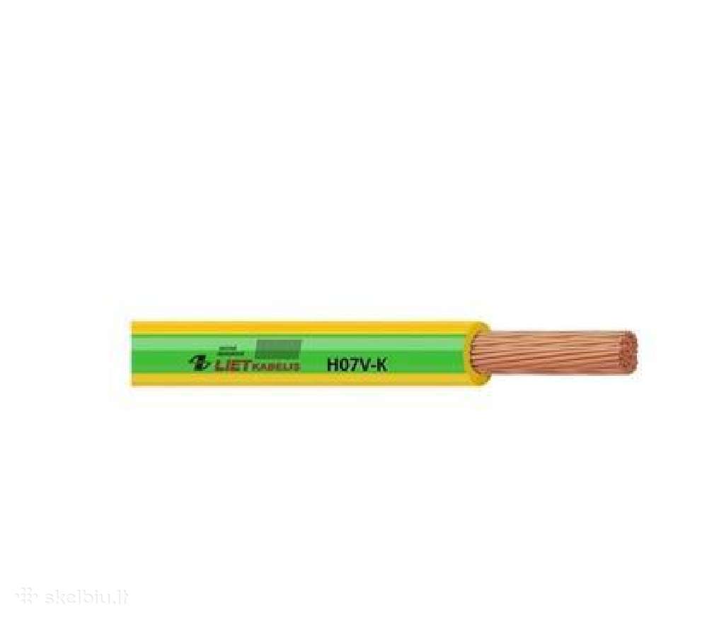 Laidas Lietkabelis H07v-k, Eca, 1x6 mm², 100 m - nuotraukos Nr. 2