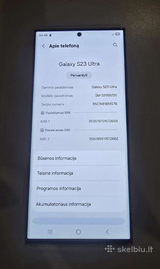 Samsung Galaxy S23 Ultra, 256gb - nuotraukos Nr. 10