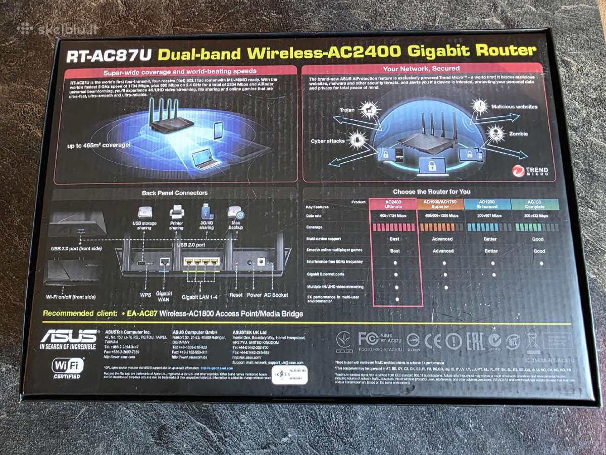 Asus Rt-87u - nuotraukos Nr. 4