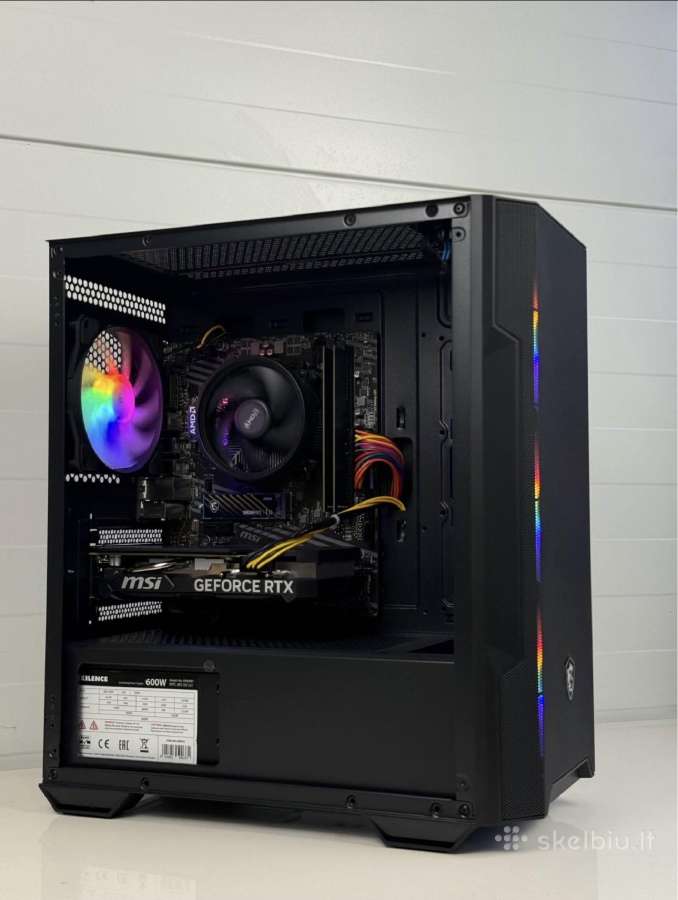 Powerful gaming pc with rtx 4060 and warranty - nuotraukos Nr. 4