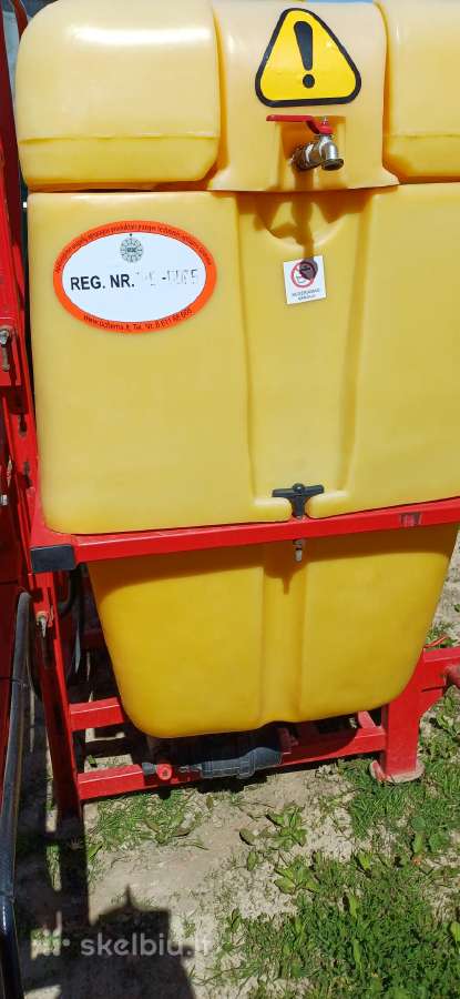 Mulčeris 1,65cm.,skutikas 4m.,purkštuvas800l - nuotraukos Nr. 15