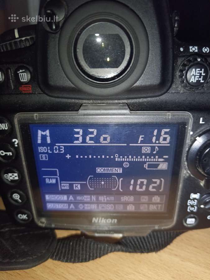 Nikon d700 remontui ar dalims.baterijos.CF kortel. - nuotraukos Nr. 3