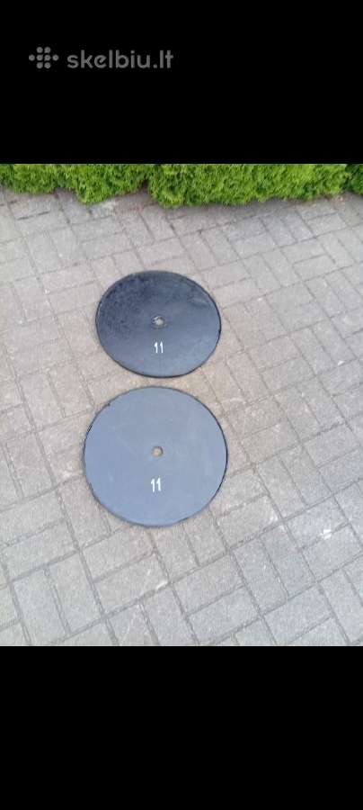 11+11kg./31m.m.skylė metaliniai štangos blynai