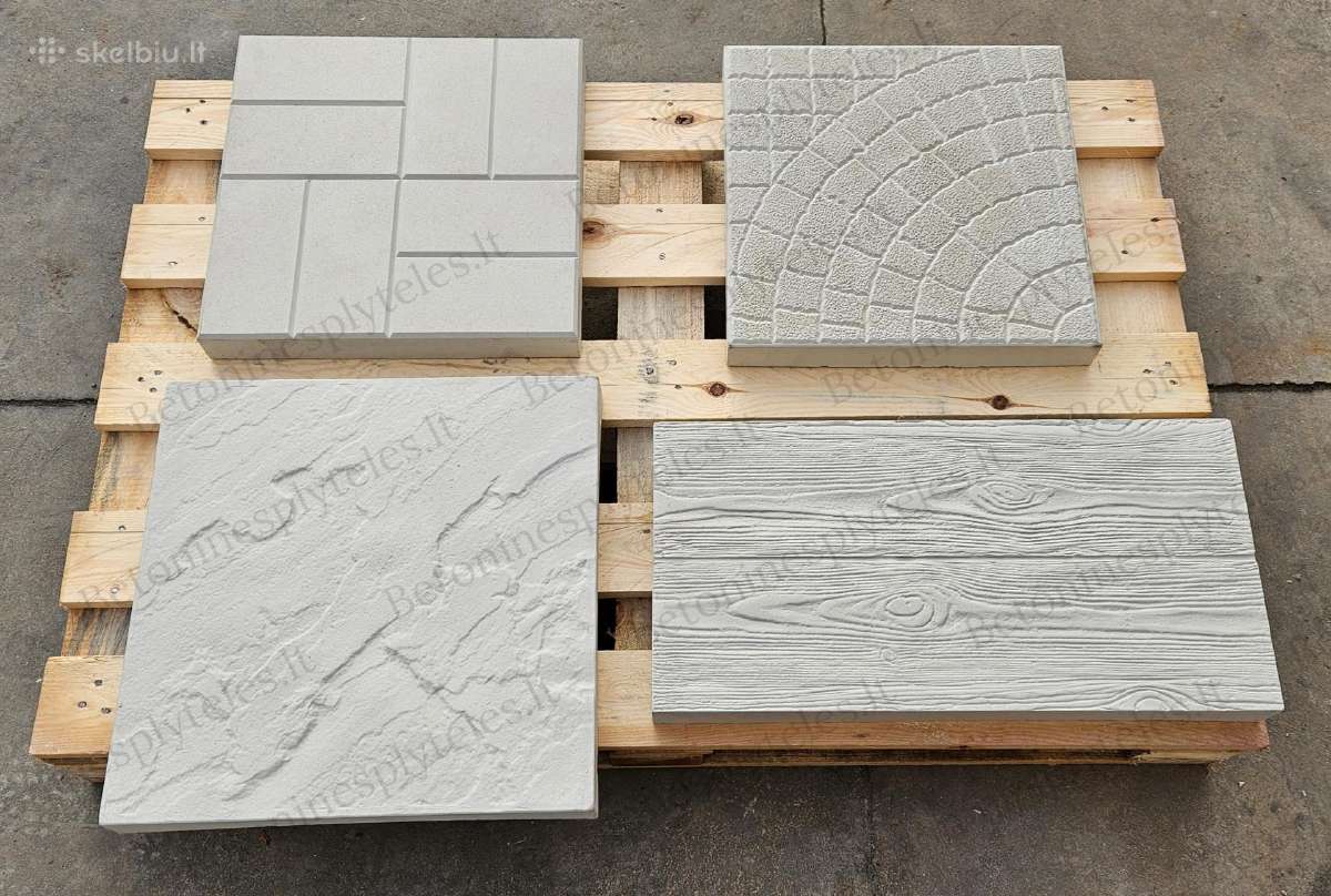 Betoninės šaligatvio plytelės, borteliai, latakai, - nuotraukos Nr. 2