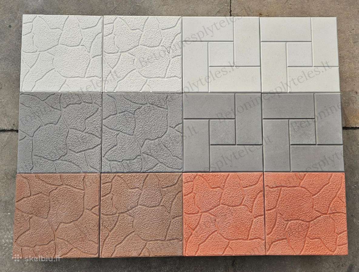 Betono plytelės, borteliai, tvorų kepurės, latakai - nuotraukos Nr. 2
