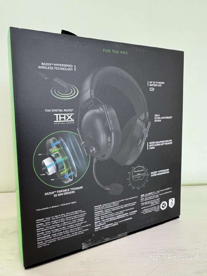 Razer blackshark v2 hyperspeed ausinės - nuotraukos Nr. 9