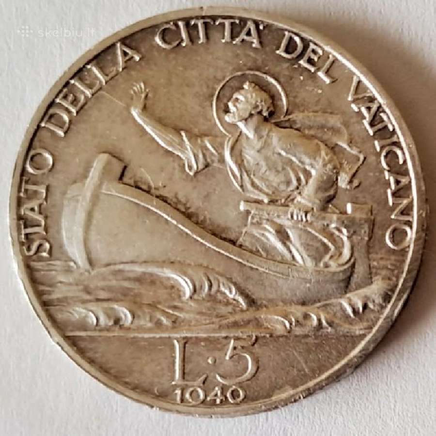 1940 Vatikanas 5 liros
