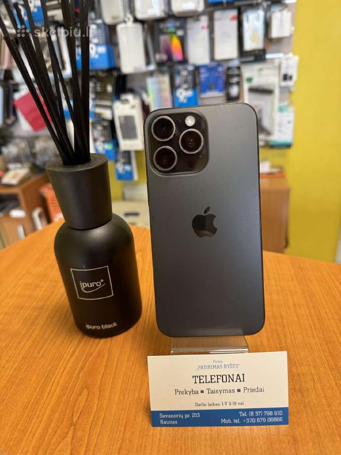 iPhone 15promax 256gb black su garantija