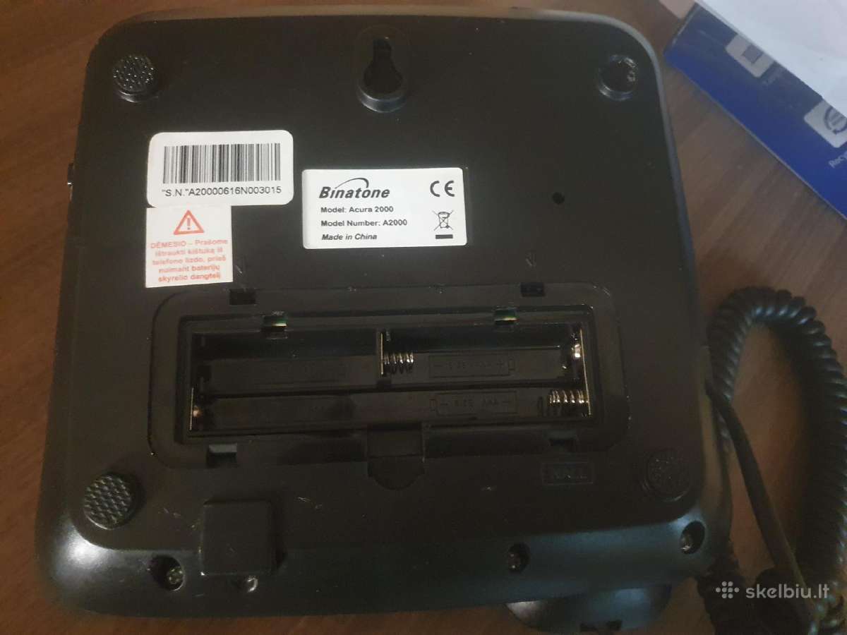 Laidinis telefonas Binatone Acura 2000 - nuotraukos Nr. 8