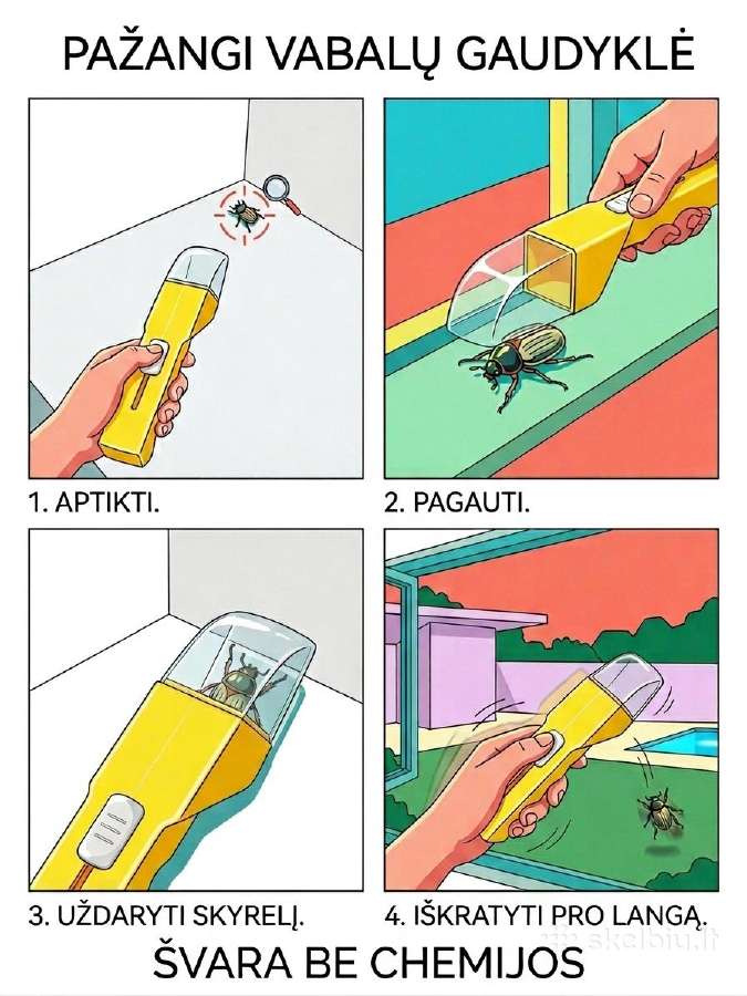 Rankinis, nešiojamas vabzdžių surinkėjas - nuotraukos Nr. 2