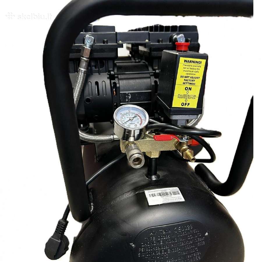 Oro kompresorius betepalinis 50l 420l/min 8bar - nuotraukos Nr. 6