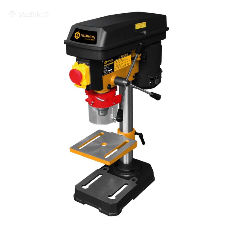 Gręžimo staklės stalinės H580mm 13mm 350w