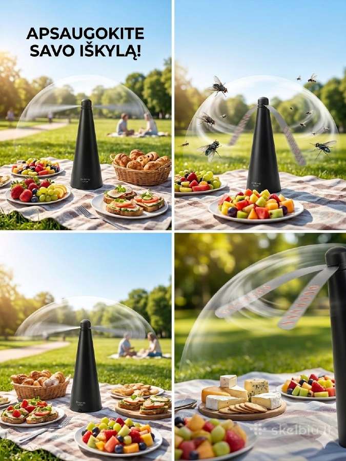 Kompaktiškas vabzdžių atbaidymo ventiliatorius - nuotraukos Nr. 2