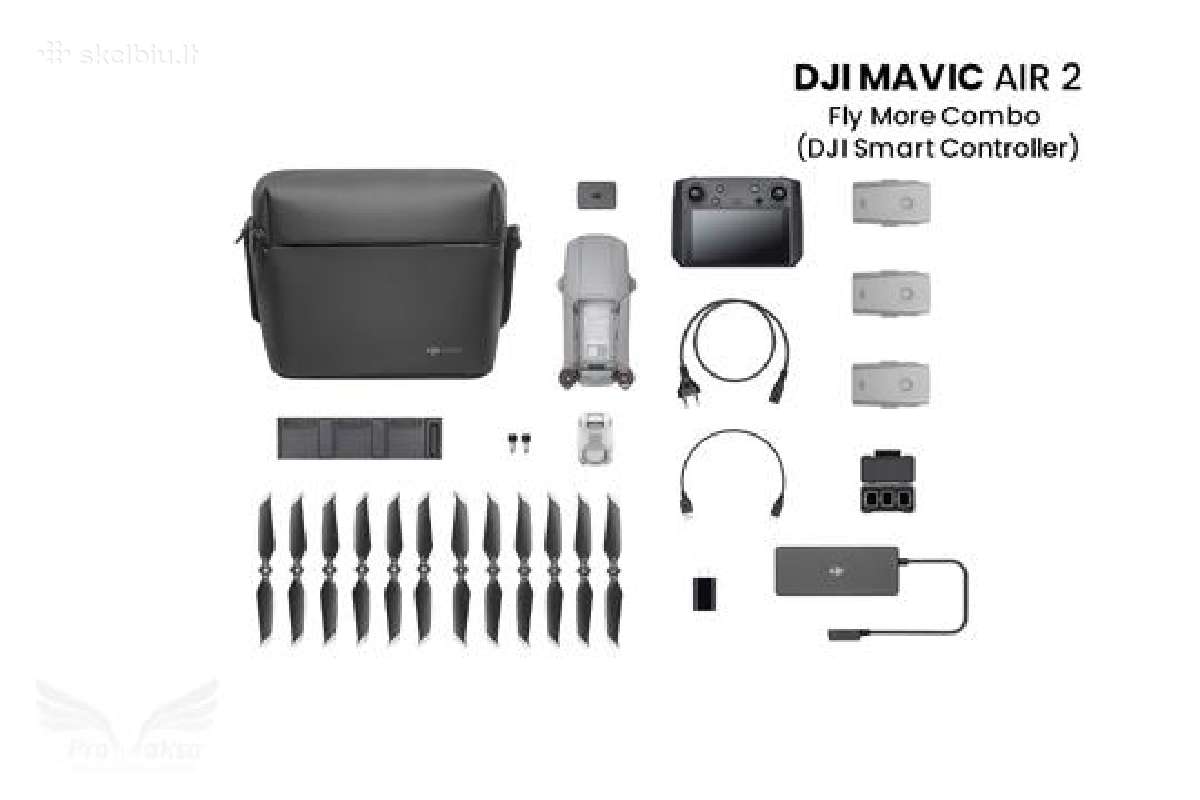 Dji Mavic Air 2 Fly More Combo + Smart Controller - nuotraukos Nr. 9