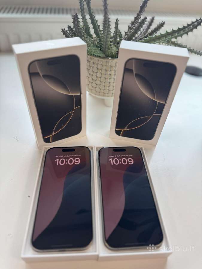 Ekspoziciniai iPhone 16 pro 256gb