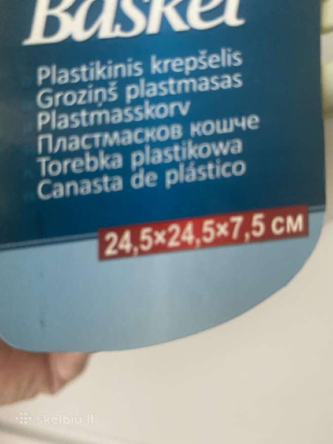 Plastikinis krepselis - nuotraukos Nr. 3