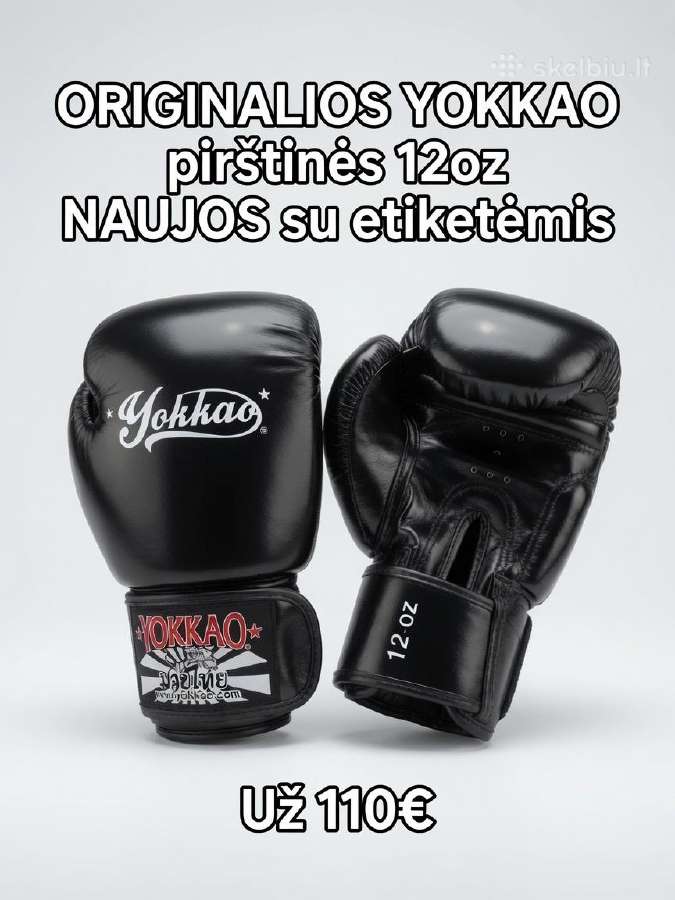Originalios Yokkao 12 oz pirštinės – aukščiausio