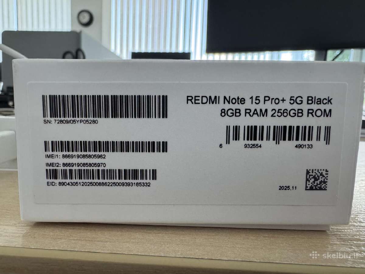 Xiaomi Redmi Note15 Pro+ 5G su garantija - nuotraukos Nr. 3