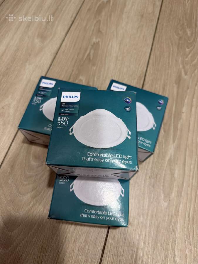 Įleidžiama LED panelė Philips Meson, 5,5 W, 4000 K