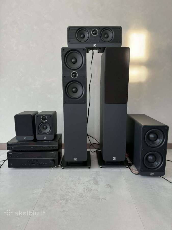 Hifi namų kino sistema Q Acoustics 5.1 + Yamaha - nuotraukos Nr. 2