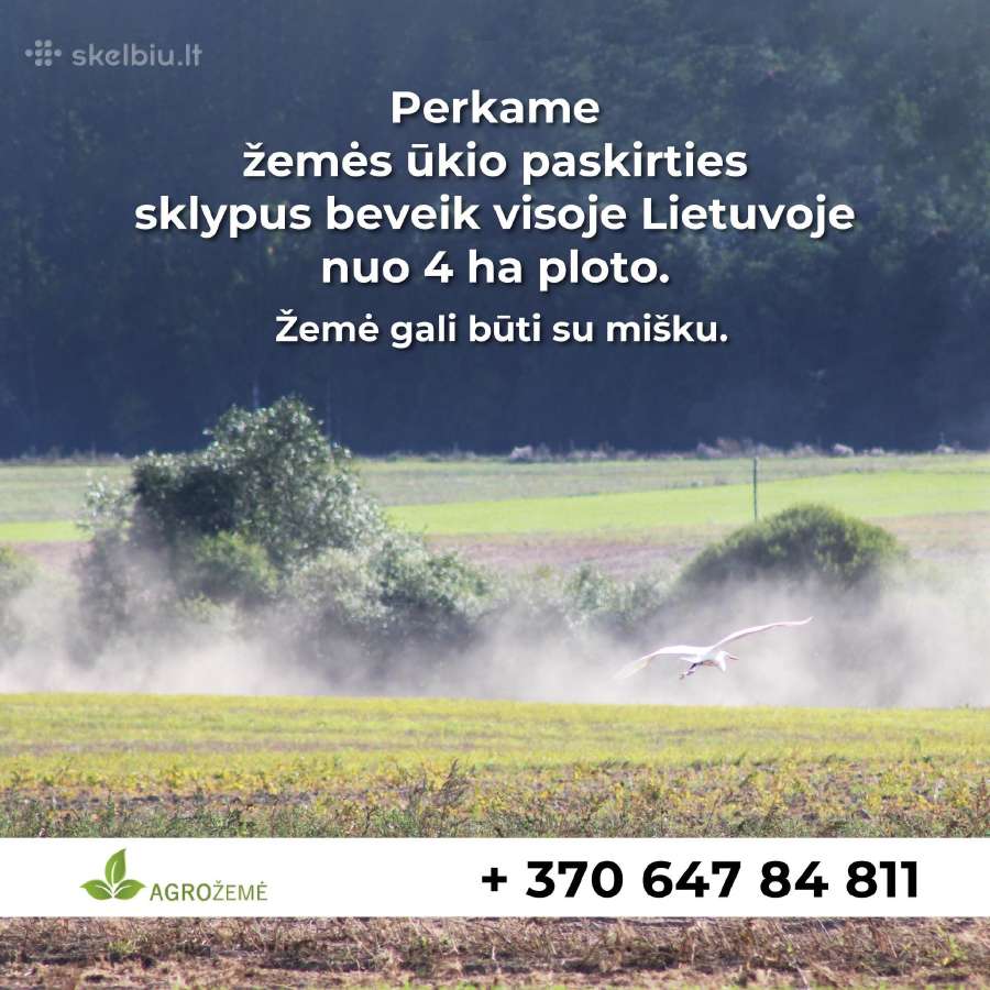 Perkame Žemės Sklypus Beveik Visoje Lietuvoje