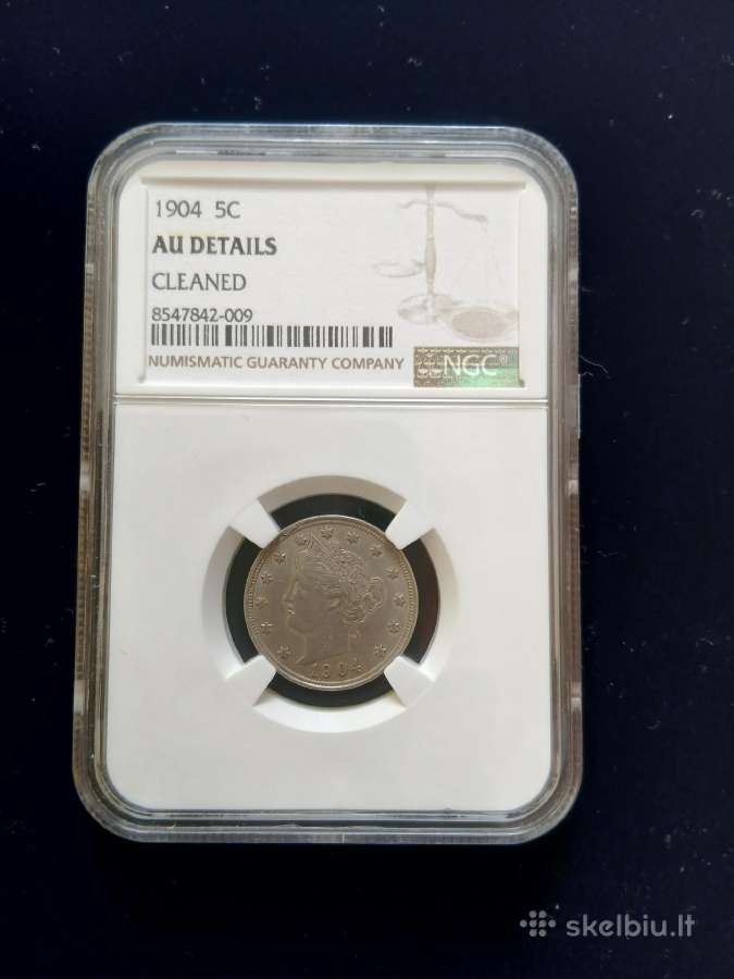 JAV 1904 5 C Ngc Au Detail - nuotraukos Nr. 2
