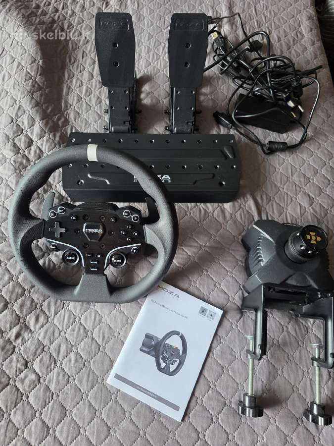 Moza Racing R3 lenktynių stimuliatoriaus rinkinys