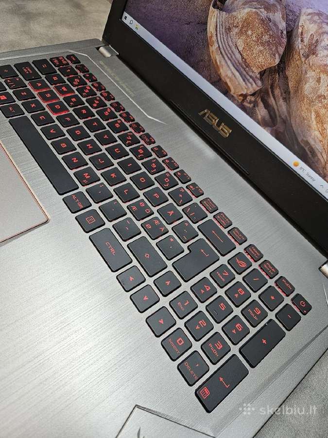 Asus Rog/15.6"/i7-7700hq/16r/512ssd/gtx 1070 8 GB - nuotraukos Nr. 3