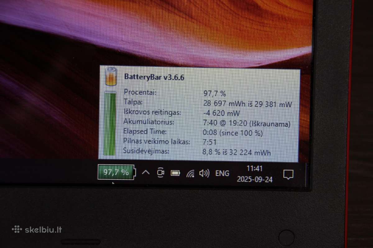 Raudonas Asus E402s 250 GB SSD geras akum. - nuotraukos Nr. 10