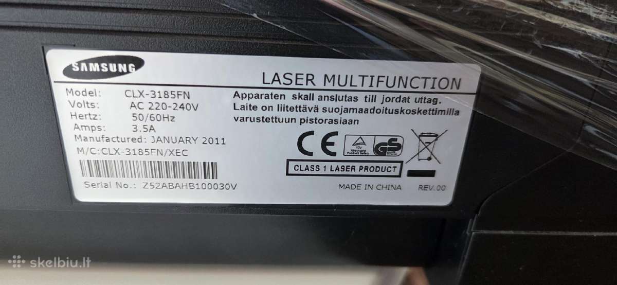 Samsung CLX-3185fn multifunkcinis spausdintuvas - nuotraukos Nr. 4