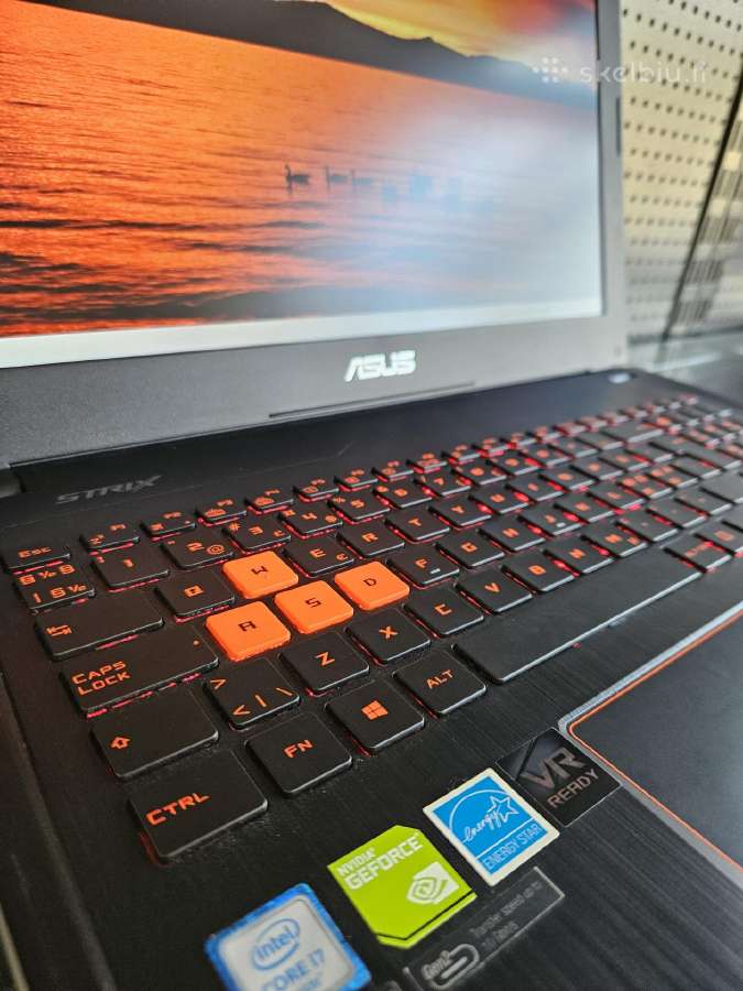 Asus/15.6"fhd/i7-6/16ram/512ssd+500hdd/gtx1070 8gb - nuotraukos Nr. 4