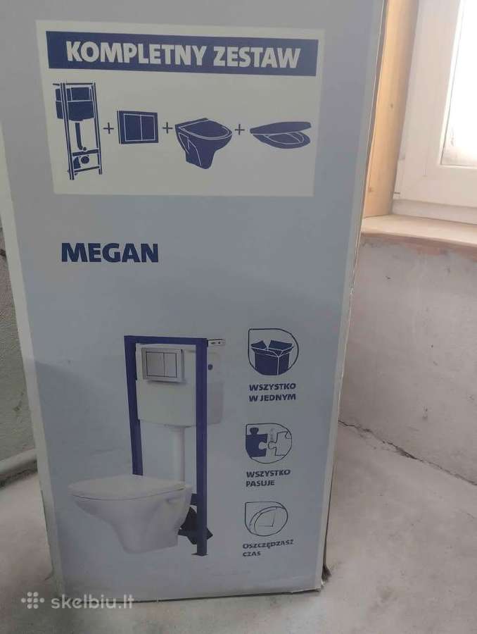 Pakabinamas WC komplektas Naujas
