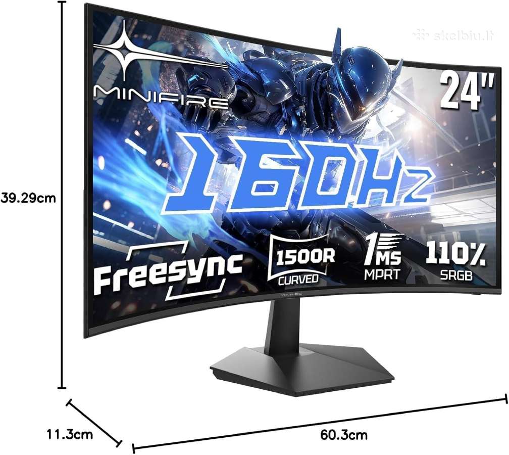 Naujas Lenktas 24" (160hz) Fhd 1 ms Gaming - nuotraukos Nr. 2