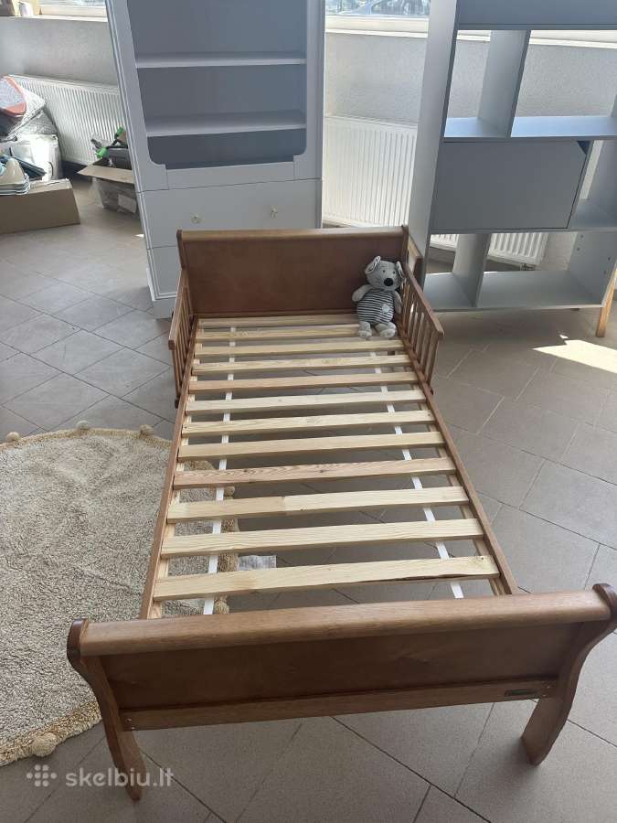 Ruda viengulė vaikiška lova 160x80 cm - nuotraukos Nr. 3