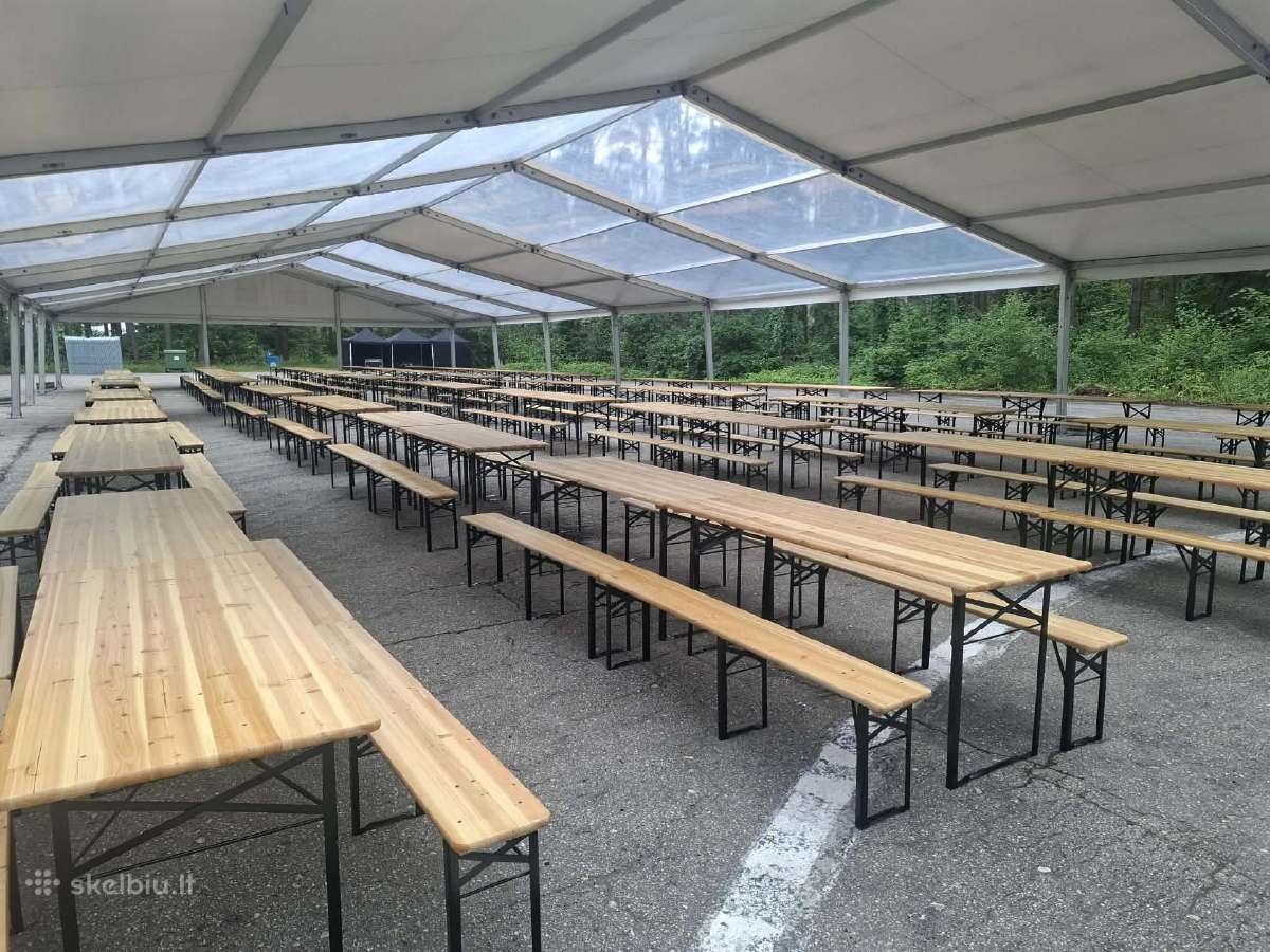 Paviljonų, palapinių, baldų, suolų nuoma. - nuotraukos Nr. 3