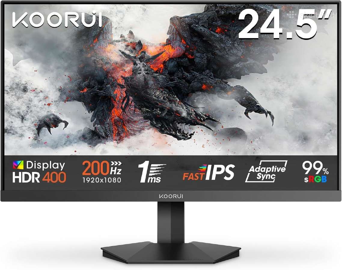 Naujas 25" 200hz, 1 Ms, Fhd 1080p Gar. 24 mėn.