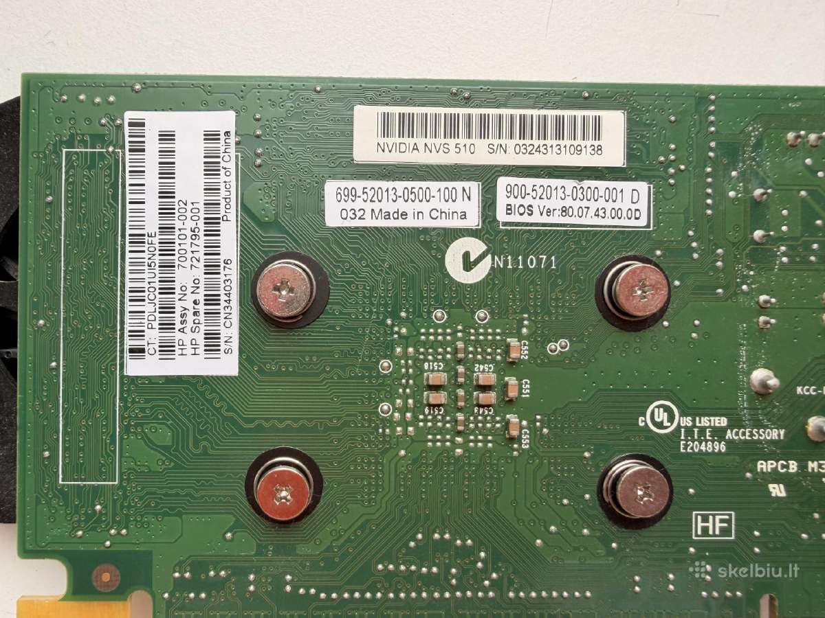 Nvidia Nvs 510 ir Nvs 310 - nuotraukos Nr. 7