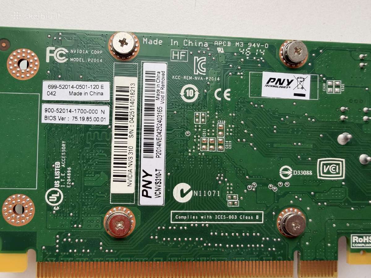 Nvidia Nvs 510 ir Nvs 310 - nuotraukos Nr. 8