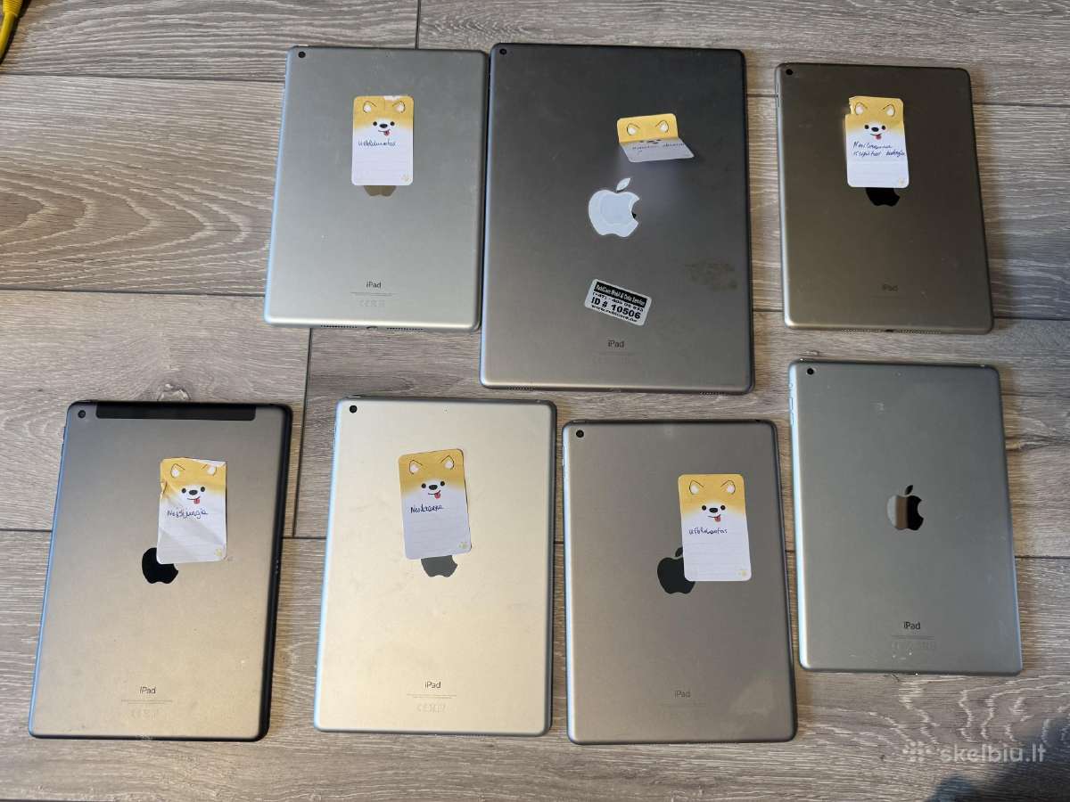 Neveikiantys / donorai - įvairūs iPad modeliai