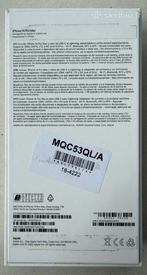 iPhone 14 Pro Max, 1tb - nuotraukos Nr. 3